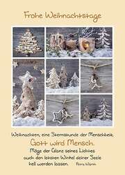 Petra Würth - Faltkarte: Frohe Weihnachtstage Faltkarte: Frohe Weihnachtstage