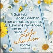 Augustinus - Magnet "Gott liebt jeden einzelnen" Magnet "Gott liebt jeden einzelnen"