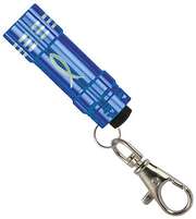 LED-Taschenlampe mit Karabiner "Fisch" - blau