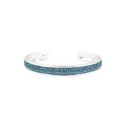 Armreif Faith, Hope, Love - blau Armreif Faith, Hope, Love - blau