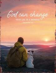 Metallschild groß - God can change Metallschild groß - God can change