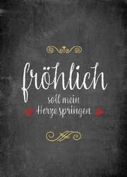 Postkarte - Fröhlich soll mein Herze springen Postkarte - Fröhlich soll mein Herze springen