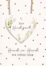 Faltkarte "Zur Hochzeit" - Holzherz Faltkarte "Zur Hochzeit" - Holzherz