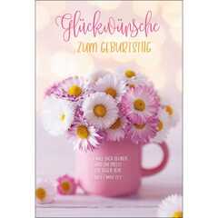 Postkarten: Glückwünsche zum Geburtstag 4 Stück