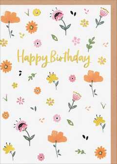 Faltkarte "Happy Birthday"