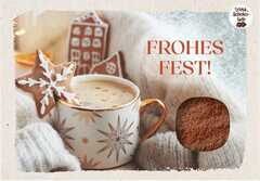 Schokokarte - Frohes Fest Schokokarte - Frohes Fest
