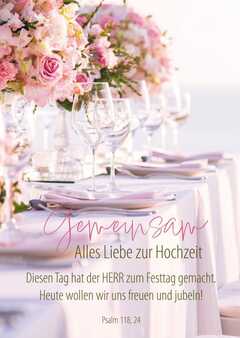 Faltkarte "Gemeinsam" - Hochzeit Faltkarte "Gemeinsam" - Hochzeit