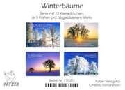 Kleinkärtchenserie Winterbäume, 12 Stück Kleinkärtchenserie Winterbäume, 12 Stück