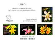 Kleinkärtchenserie Lilien, 12 Stück Kleinkärtchenserie Lilien, 12 Stück