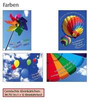 Kleinkärtchenserie Farben, 12 Stück Kleinkärtchenserie Farben, 12 Stück