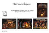 Faltkartenbox Weihnachtskrippen, 4 Stück Faltkartenbox Weihnachtskrippen, 4 Stück