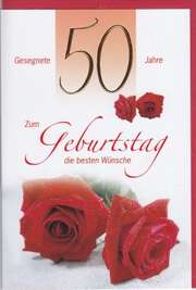 Faltkarten 50. Geburtstag - 5 Stück Faltkarten 50. Geburtstag - 5 Stück