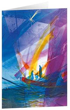 Eberhard Münch - Kunst-Faltkarte: Licht in der Nacht Kunst-Faltkarte: Licht in der Nacht