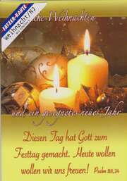 Faltkarten Weihnachten/Neujahr - 5 Stück Faltkarten Weihnachten/Neujahr - 5 Stück