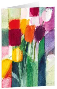 Kunstkarten "Tulpen" - 5 Stück