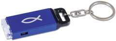 Schlüsselanhänger LED-Taschenlampe - blau