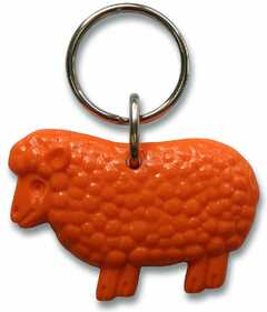 Schlüsselanhänger Schaf - orange