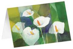 Kunstkarten "Blütenkelche" - 5 Stück