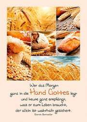Dietrich Bonhoeffer - Postkarten: Wer das Morgen ganz in die Hand Gottes legt, 12 Stück Postkarten: Wer das Morgen ganz in die Hand Gottes legt, 12 Stück
