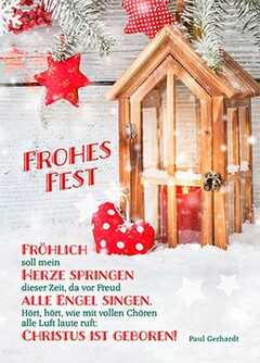 Postkarten: Frohes Fest, 12 Stück